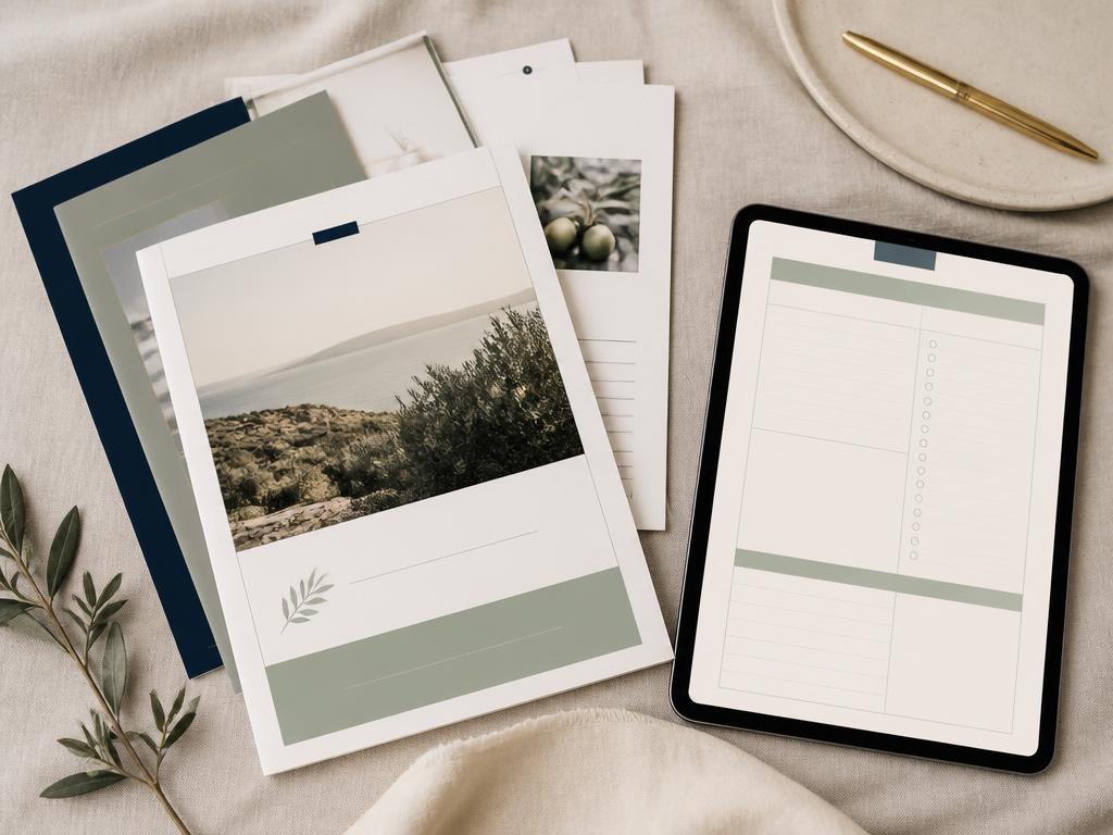 Printed Vela worksheets and fillable pages on a cream surface