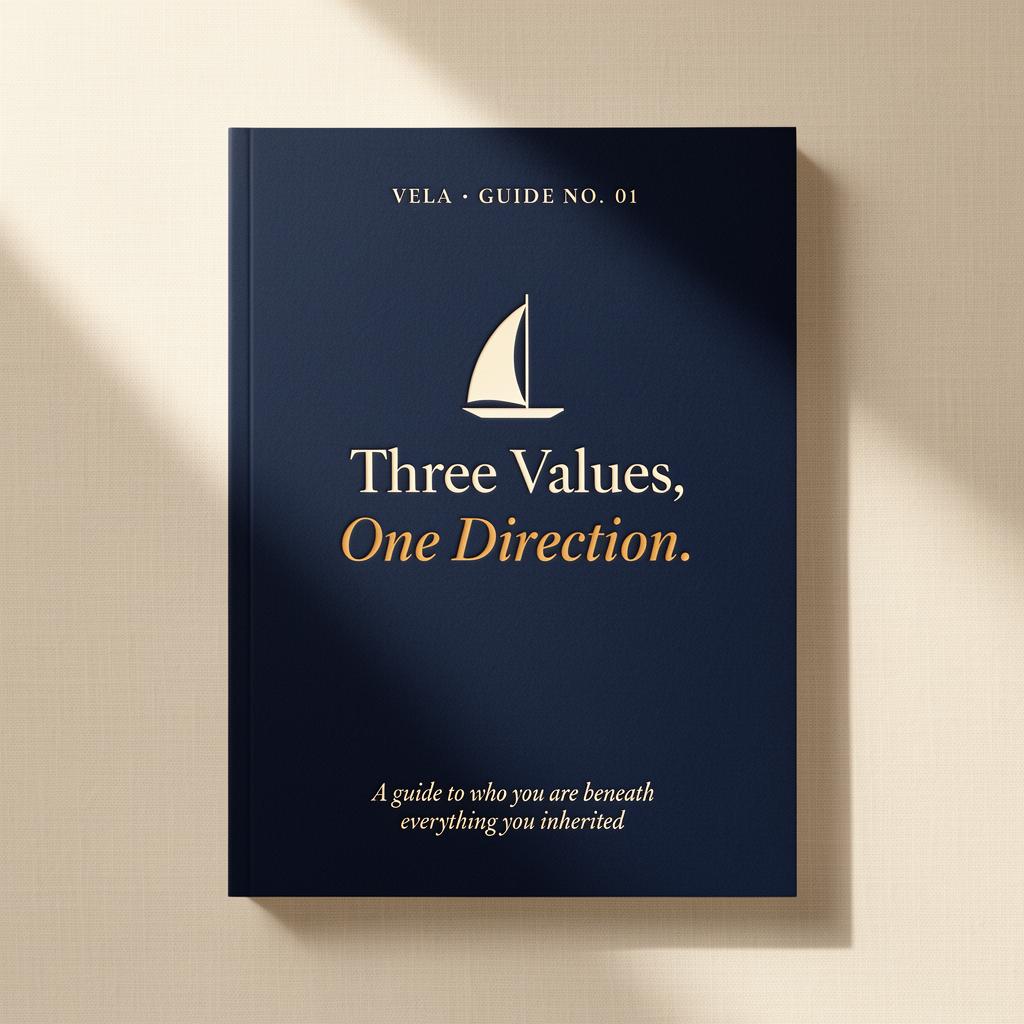 Three Values, One Direction — a refined editorial workbook